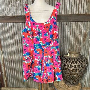 Lili Oinodis Vibrant Floral Romper